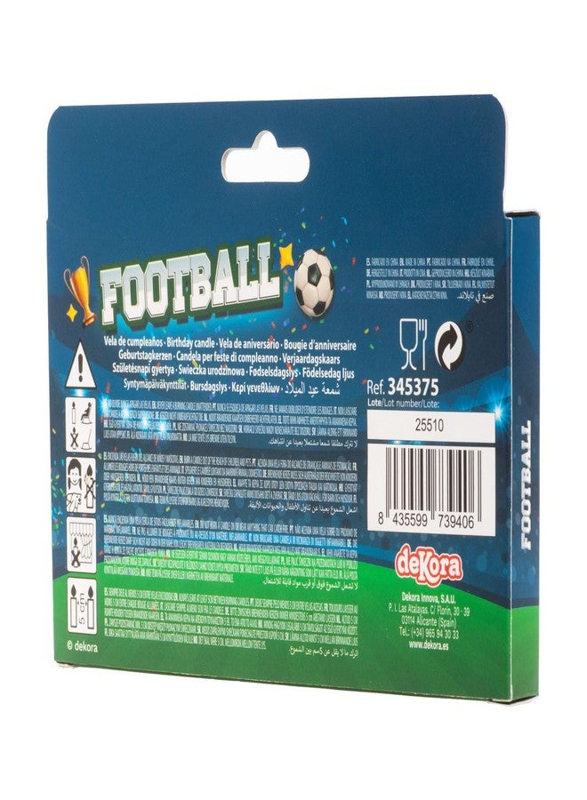 Dekora, Soccer-Themed Birthday Candles, Cake Candles Birthday, Ideal for Sports Fans Celebrations, 8 CM - Image 3